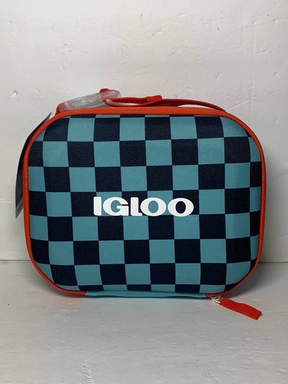 Igloo Hard Liner Storage Lunchbox Bag  6 Cans Checker Blue NWT